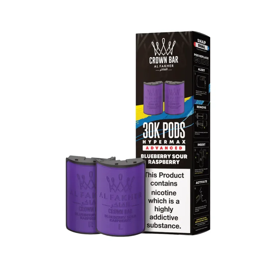 Al Fakher 30K Hypermax Pods Blueberry Raspberry UK