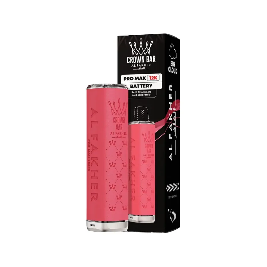 Al Fakher Crown Bar Pro Max 12K Vape Kit Pink UK