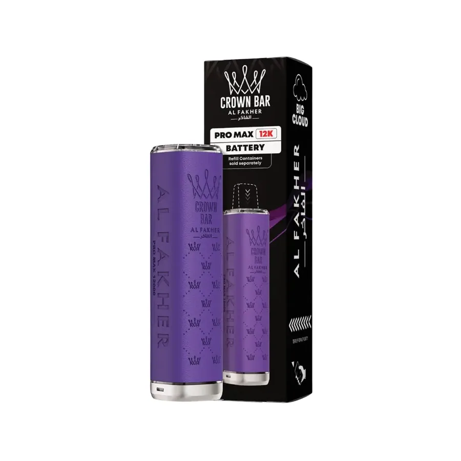 Al Fakher Crown Bar Pro Max 12K Vape Kit Purple UK