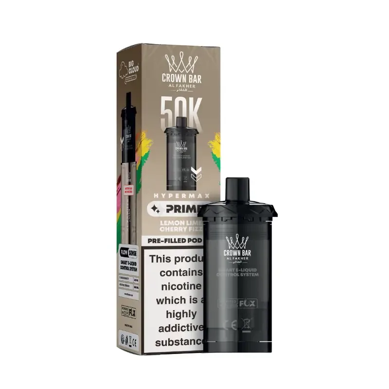 Al Fakher Hypermax Prime 50K Prefilled Pod Kit Lemon Lime Cherry Fizz UK
