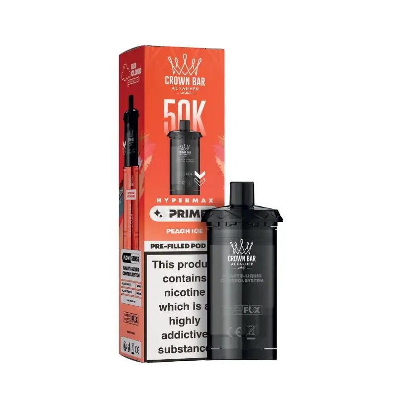 Al Fakher Hypermax Prime 50K Prefilled Pod Kit Peach Ice UK