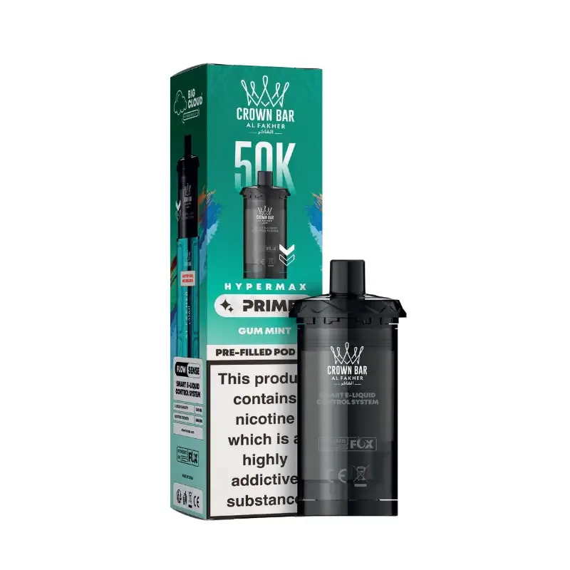 Al Fakher Hypermax Prime 50K Prefilled Pods Gum Mint UK
