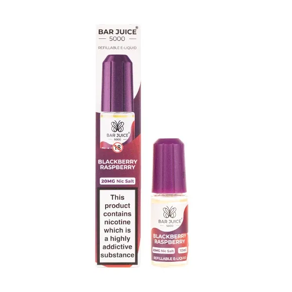 Bar Juice 5000 Nic Salts Blackberry Raspberry UK