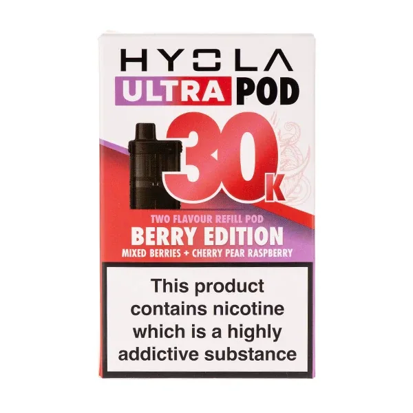 Raspberry Edition Ultra 30k Prefilled Pods by Hyola UK