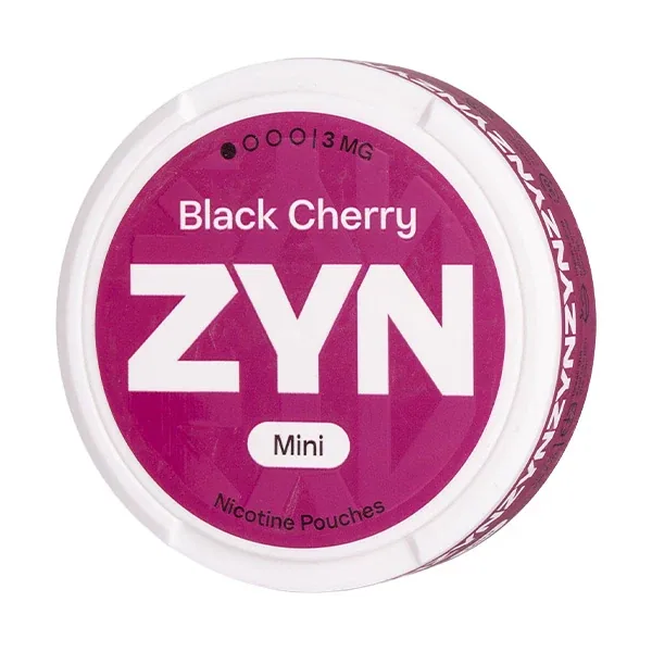 Black Cherry Mini Nicotine Pouches by Zyn UK