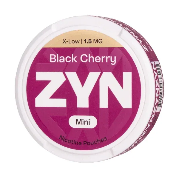 Black Cherry Mini X-Low Nicotine Pouches by Zyn UK