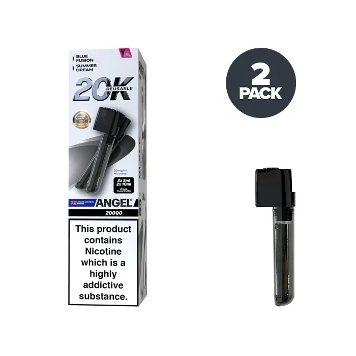 Black Edition Vapes Bars Angel 20000 Vape Prefilled Pod Kit UK