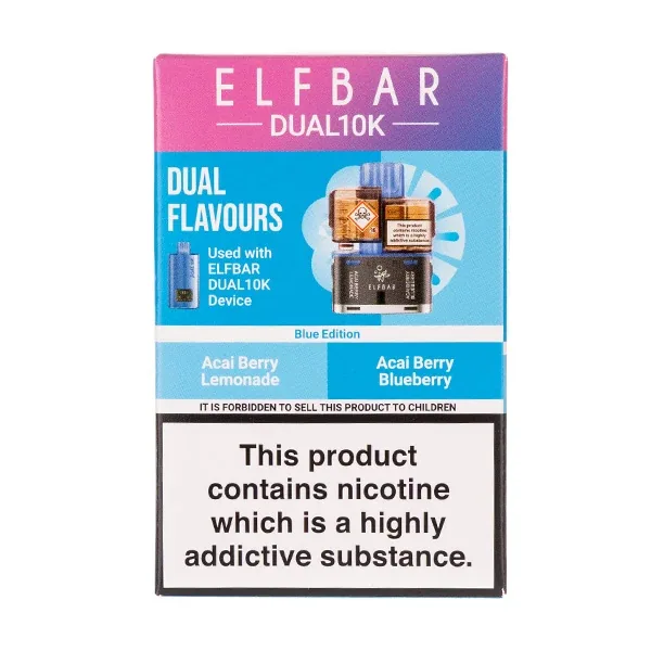 Fruity Edition Dual 10k Refill Pack by Elf Bar in Apple prefilled pods UK