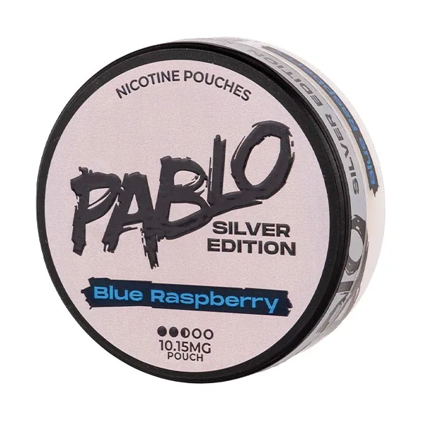 Blue Raspberry Silver Edition Nicotine Pouches by Pablo UK