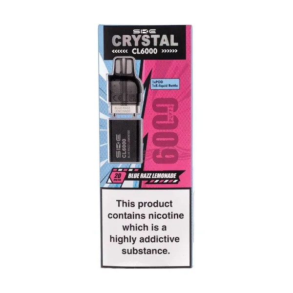 Blueberry Raspberries Crystal CL6000 Prefilled Pod + Refill by SKE UK