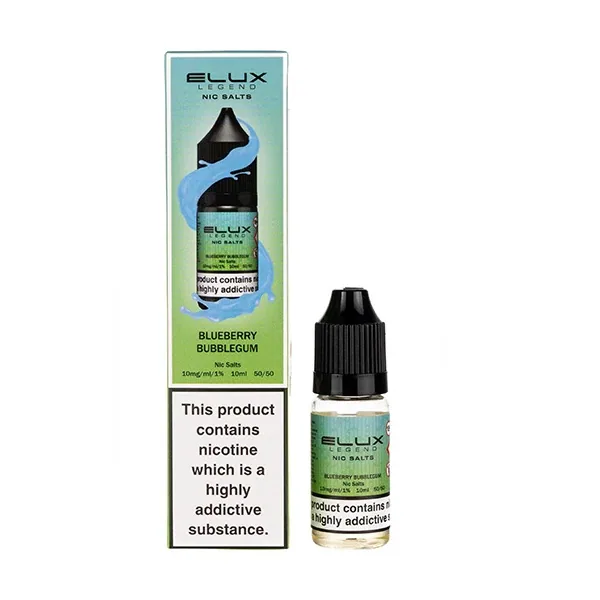 Blueberry Bubblegum Nic Salt E-Liquid by Elux Legend UK