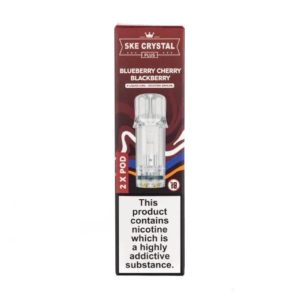 Blueberry Raspberry Crystal Plus Prefilled Pods by SKE UK