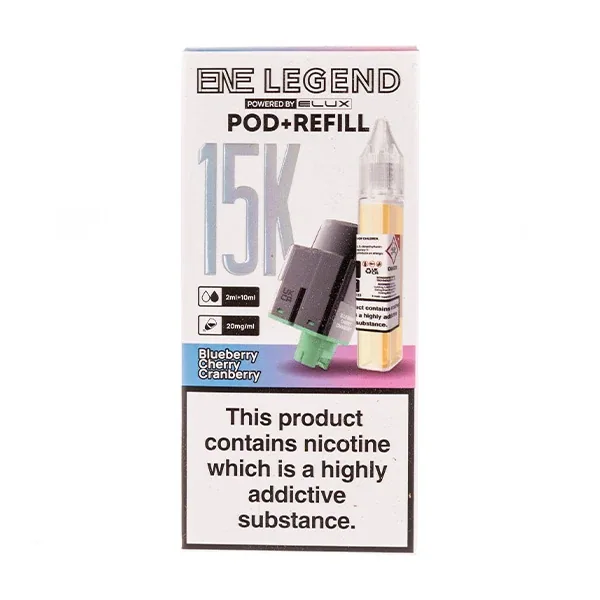 Fizzy Cherry ENE Legend 15K Prefilled Pod + Refill by Elux UK