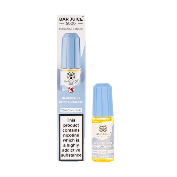 Blueberry Pomegranate Nic Salt E-Liquid by Bar Juice 5000 UK