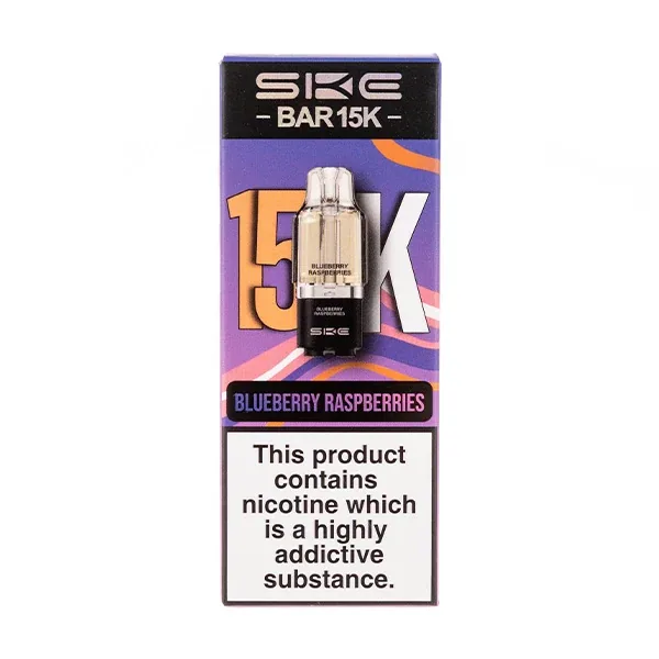 Blueberry Raspberries Bar 15K Prefilled Pod + Refill by SKE UK