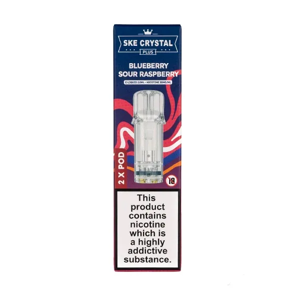 Blueberry Raspberry Crystal Plus Prefilled Pods by SKE UK