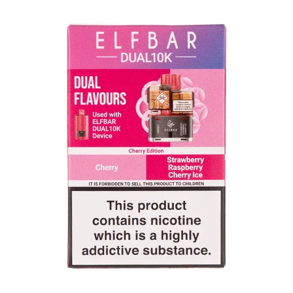 Fruity Edition Dual 10k Refill Pack by Elf Bar in Apple prefilled pods UK