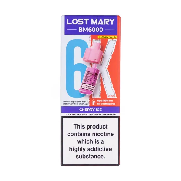 Cherry Ice BM6000 Prefilled Pod + Refill by Lost Mary UK