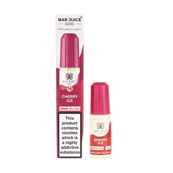 Cherry Ice Nic Salt E-Liquid by Bar Juice 5000 UK