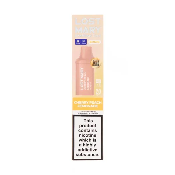 Lost Mary BM600 Prefilled Pod Kit Cherry Peach Lemonade UK