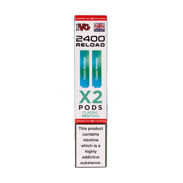 IVG 2400 Rechargeable Vape Kit Classic Menthol UK