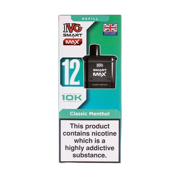 Blue Sour Raspberry Smart Max Prefilled Pod + Refill by IVG in Blueberry UK