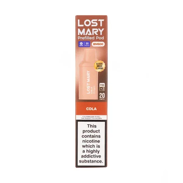 Cola BM600 Prefilled Pods by Lost Mary UK