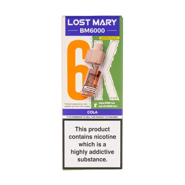 Cola BM6000 Prefilled Pod + Refill by Lost Mary UK