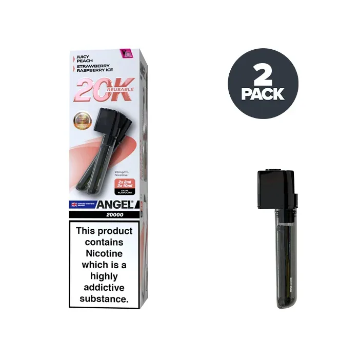 Coral Edition Vapes Bars Angel 20000 Vape Prefilled Pod Kit UK