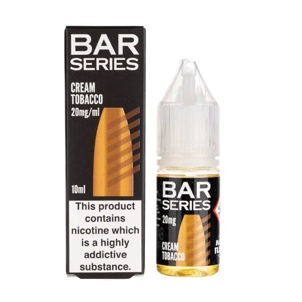 Cream Tobacco Nic Salt E-Liquid by Bar Series UK