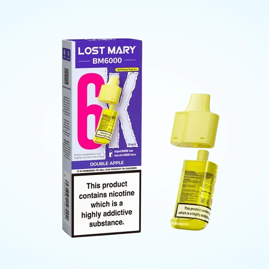 Double Apple Lost Mary BM600 Prefilled Pod Vape Kit UK