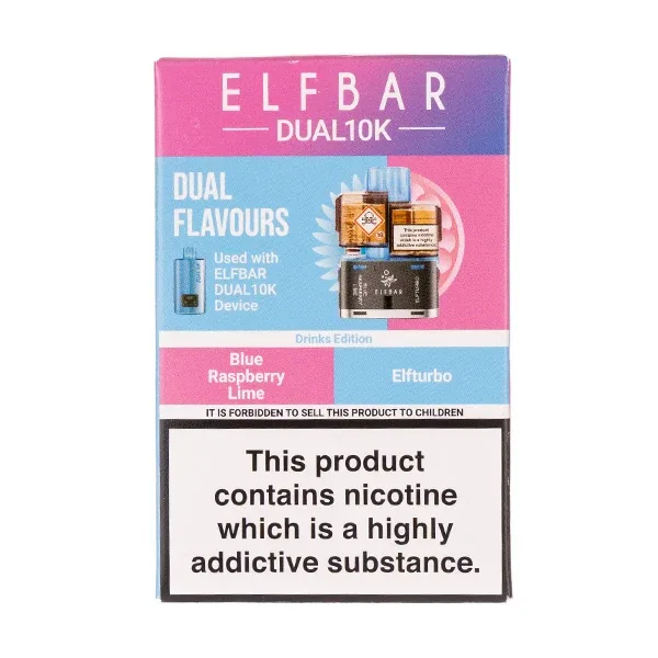 Fruity Edition Dual 10k Refill Pack by Elf Bar in Apple prefilled pods UK