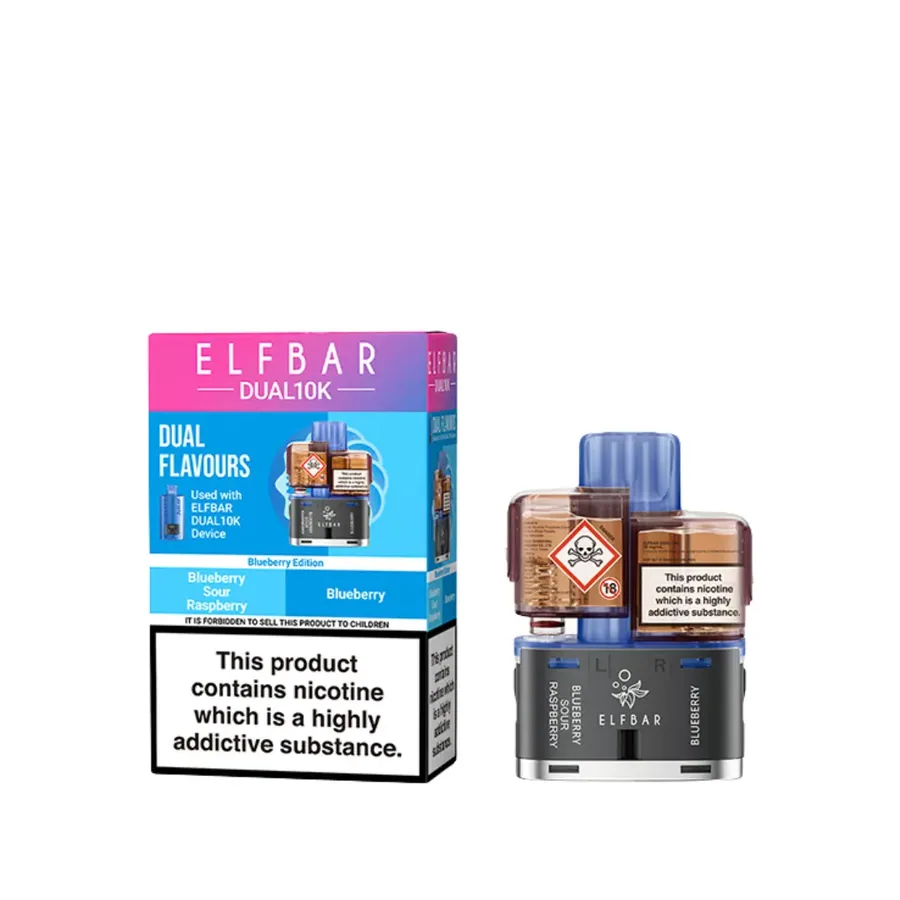Elf Bar Dual 10K Prefilled Pod Kit Blueberry UK