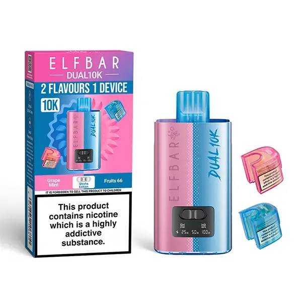 Elf Bar Dual 10K Prefilled Pod Kit Shisha UK