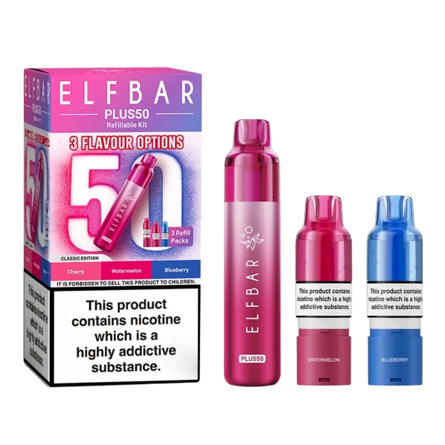 Elf Bar Plus 50 Prefilled Pod Kit Classic UK