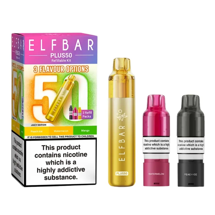 Elf Bar Plus 50 Prefilled Pod Kit Juicy UK