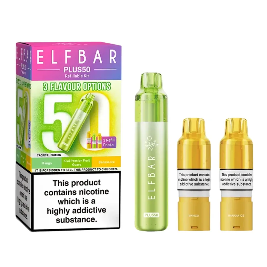 Elf Bar Plus 50 Prefilled Pod Kit Tropical UK
