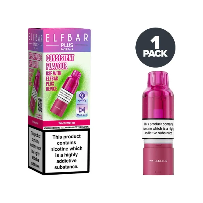 Elf Bar Plus 50 Refill Pack Watermelon prefilled pods UK