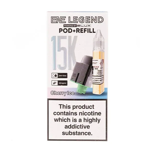 Cherry Ice ENE Legend 15K Prefilled Pod + Refill by Elux UK