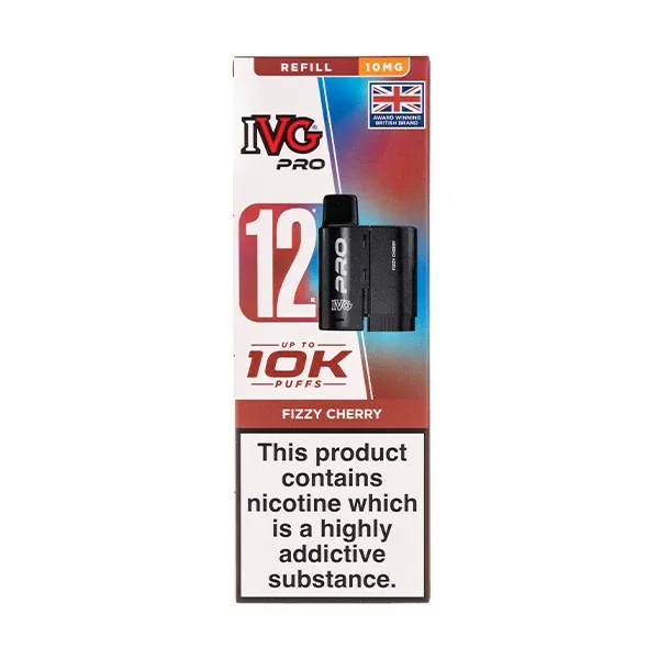 Fizzy Cherry Pro 12 Prefilled Pod + Refill by IVG UK