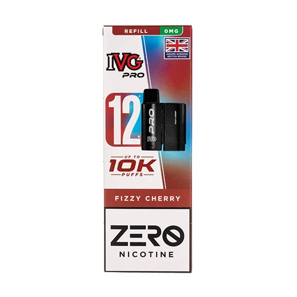 Blue Sour Raspberry Pro 12 Prefilled Pod + Refill by IVG (Nicotine Free) in Blueberry UK