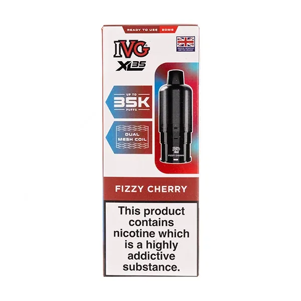 Fizzy Cherry XL35 Prefilled Pod + Refills by IVG UK