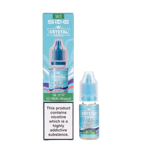 Fresh Mojito Menthol Nic Salt E-Liquid by SKE Crystal in Lime UK