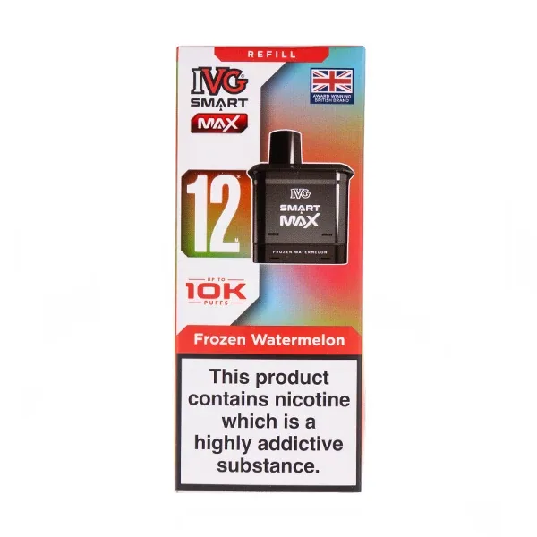 Frozen Watermelon Smart Max Prefilled Pod + Refill by IVG in Ice UK