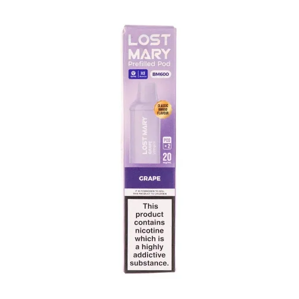 Grape BM600 Prefilled Pods by Lost Mary UK