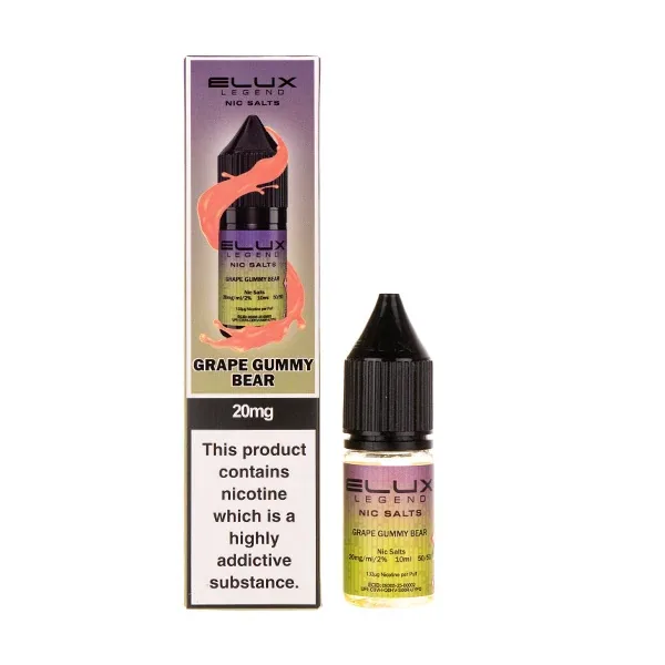 Grape Gummy Bear Nic Salt E-Liquid by Elux Legend UK