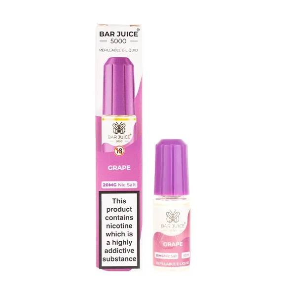 Grape Nic Salt E-Liquid by Bar Juice 5000 UK