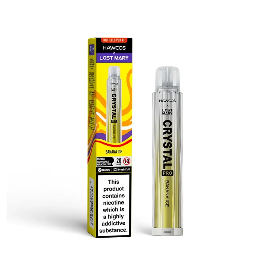 Hawcos x Lost Mary Crystal Pro Vape Kit Strawberry Raspberry Cherry Ice UK