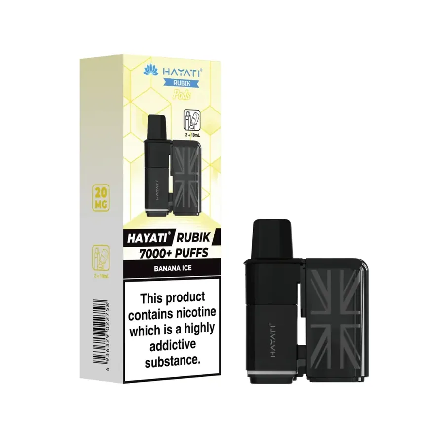 Hayati Rubik Pods And Refills Banana Ice UK