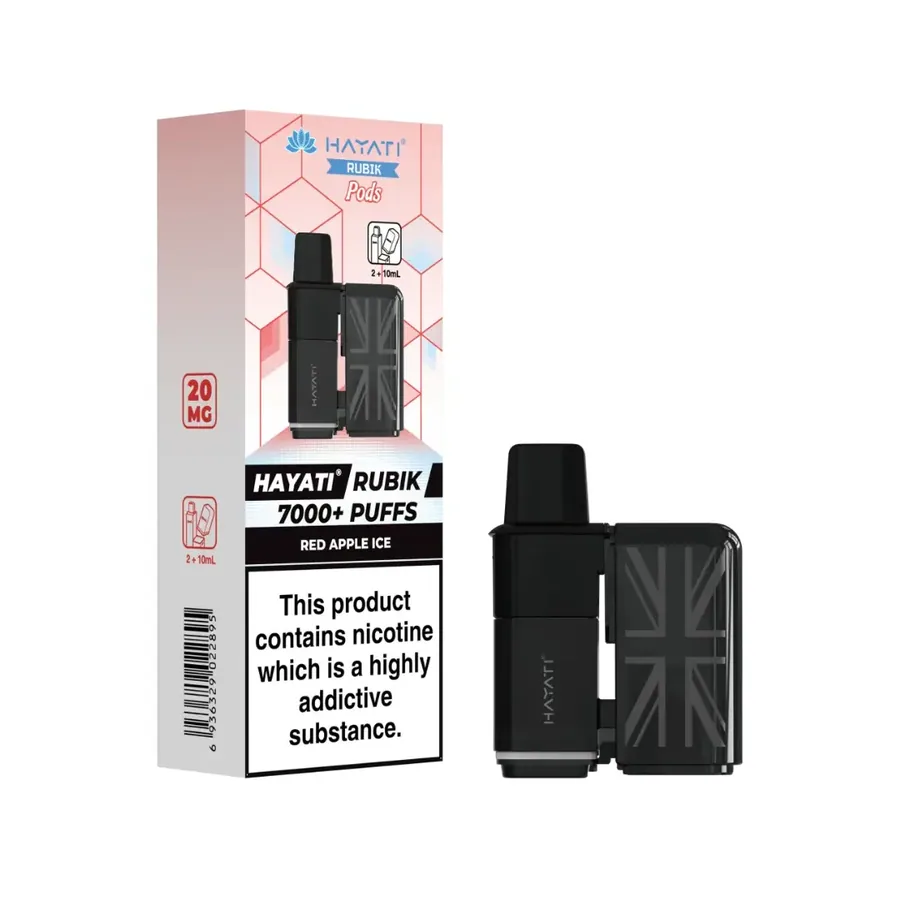 Hayati Rubik Pods And Refills Red Apple Ice UK